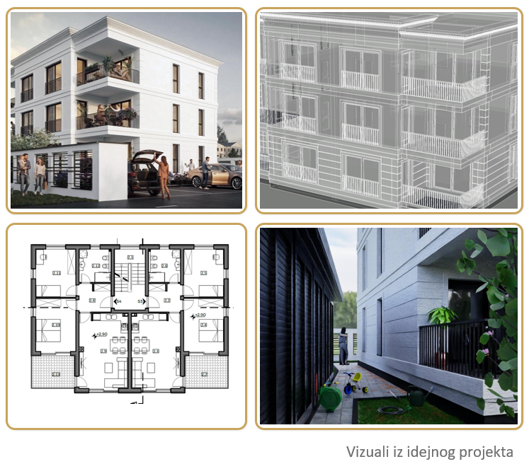 Stanovi na prvom spratu projekta
